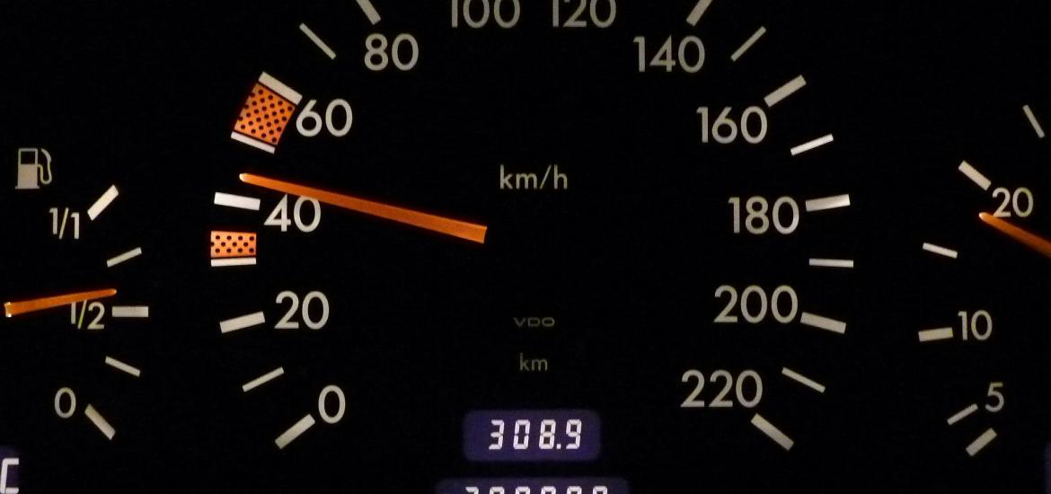 Speedometer at 200,000 miles